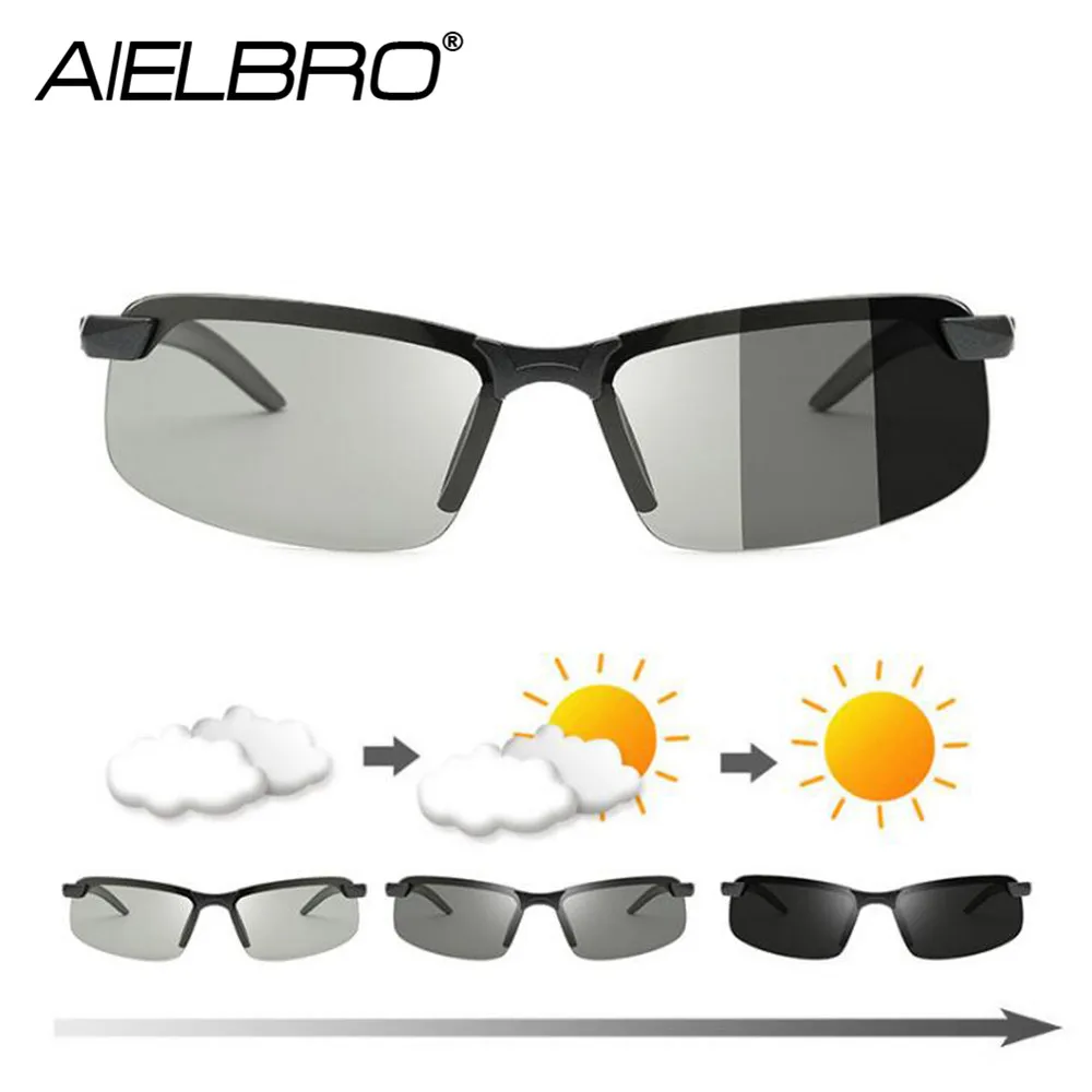Очки солнцезащитные AIELBRO поляризационные фотохромные для мужчин и женщин