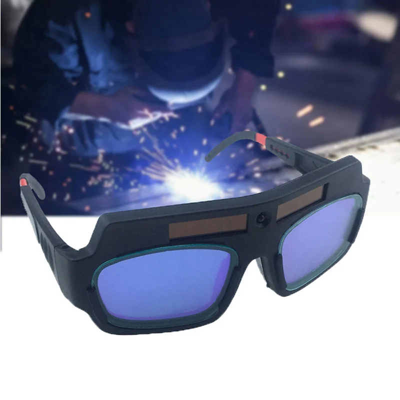 

Solar Powered Auto Darkening Welding Glasses Automatic Photoelectric Argon Arc Mask Helmet Goggles Glasses
