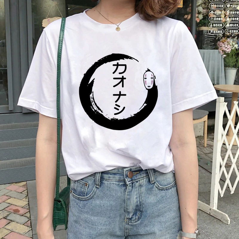 Camisetas mujer манга corta летняя футболка totoro Spirit Away Studio ghiали женская с японским