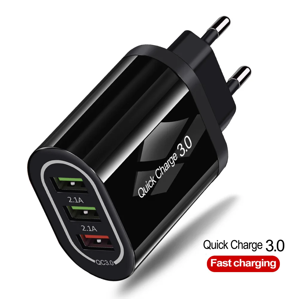 OLAF 3U Быстрая зарядка 3,0 USB зарядное устройство QC3.0 Быстрая зарядка мульти зарядное устройство для samsung S10 Xiaomi Mi9 дорожный настенный телефон USB зарядное устройство