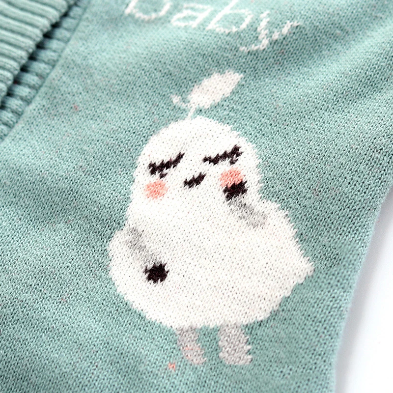 

Toddler Newborn Cardigan Romper Baby Boy Girl Clothes Knitted Wool Infant Rompers Autumn Winter Bodysuit Thicken Warm Clothing