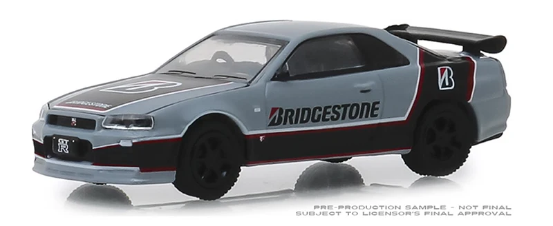 GreenLight 1:64 2001 нсрб в Skyline GT-R (BNR34) сплав игрушечный автомобиль игрушки для детей
