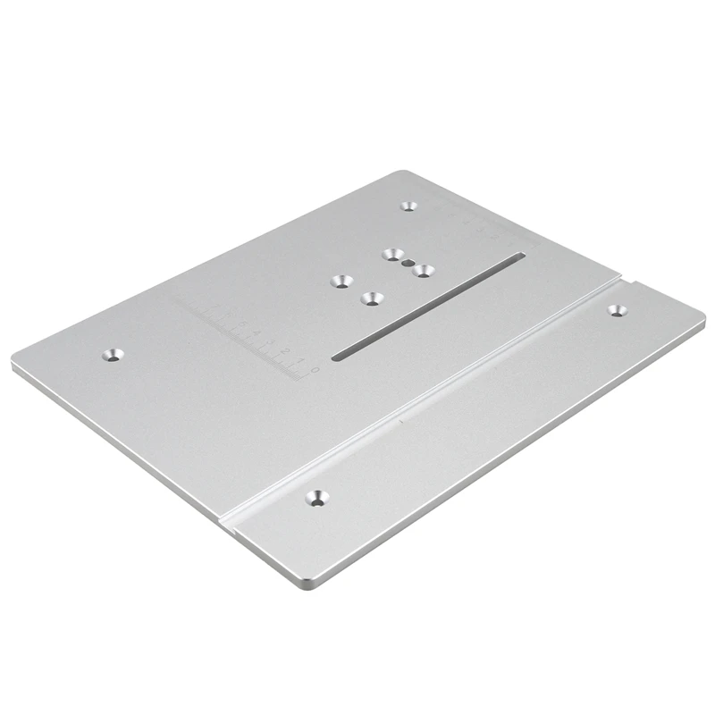 Silver Circular Mini Table Saw Panel Pedal DIY Woodworking Machines Mat with Scale | Инструменты