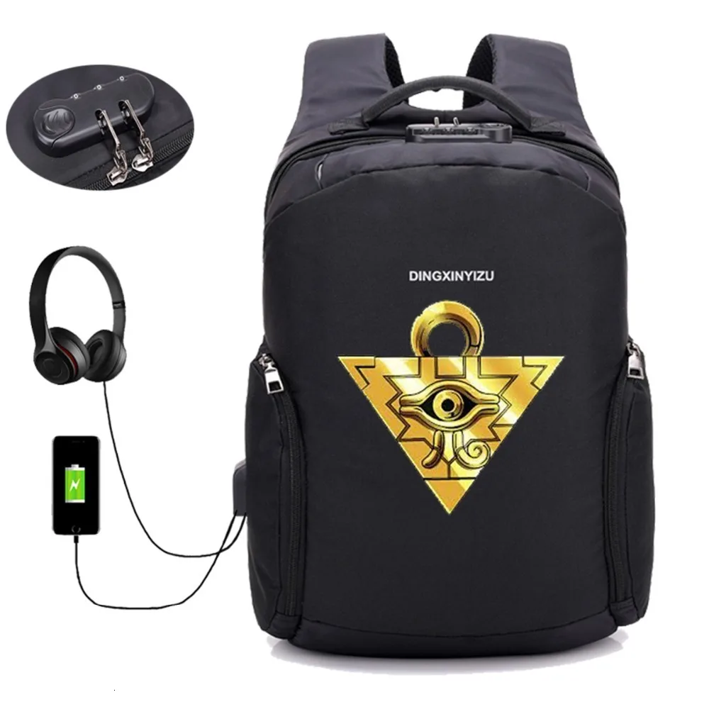 Мужской многофункциональный рюкзак с защитой от кражи и USB-портом для зарядки