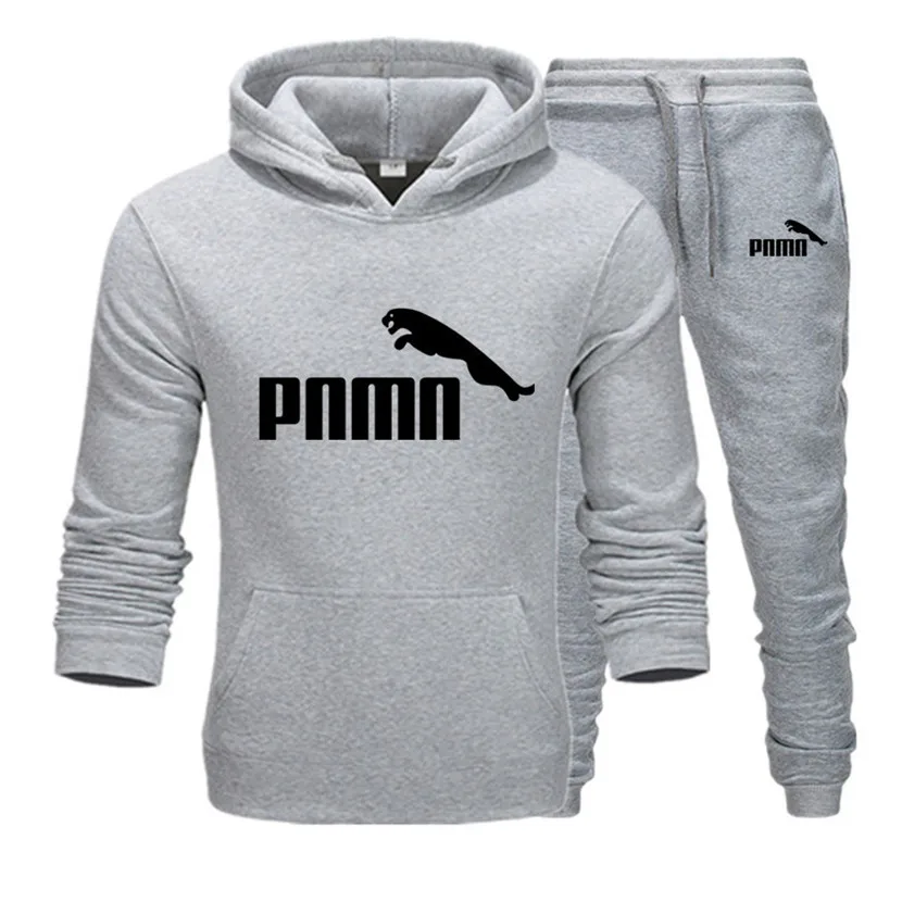 

2021 New Men's Hooded Sweater Suit Sportswear Pullover Sweater Hoodie + Sweatpants Jogging Men's Casual SportswearS- 3XL