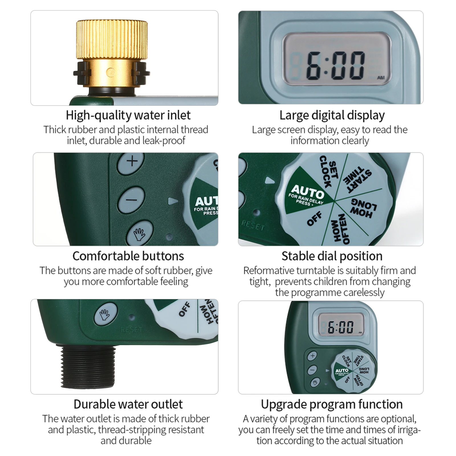 Водонепроницаемый Таймер для полива цифровой программируемый таймер сада