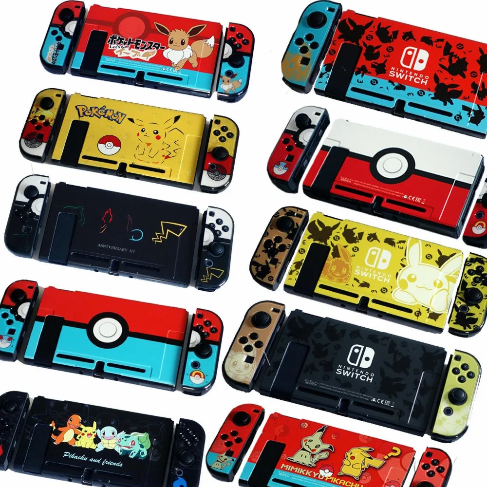 Nintendo Switch с цветным рисунком, жеская защитка закрепляемые Крышка корпуса чехол для Nintend NS консолью коммутатора& Joy-Con для Nintendo Switch