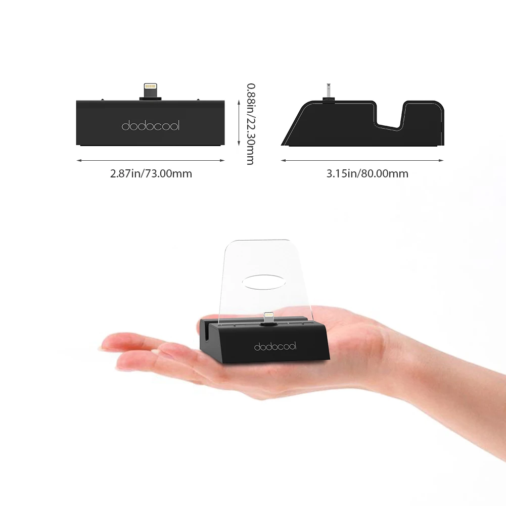 Dodocool MFi сертифицированная зарядная док-станция держатель стенд с 3 5 мм аудио