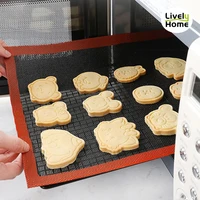 perforated non stick silicone baking mat macaron pastry cookie bun bread making pastry and bakery accessories
