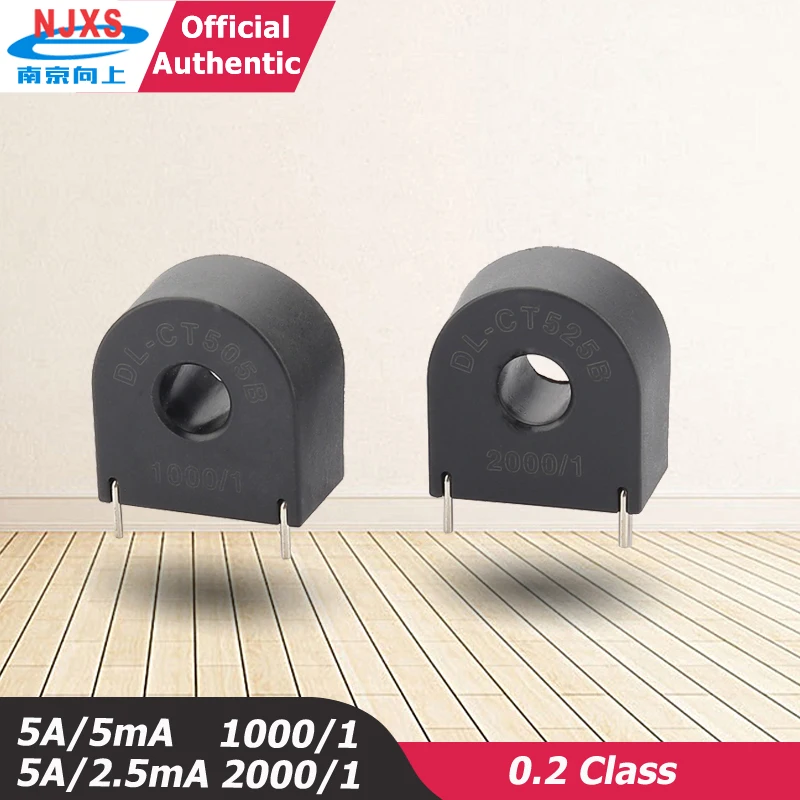 

micro precision Current Transformer PCB DL-CT505B 5A/5mA 40A DL-CT525B 5A/2.5mA 2000/1 Miniature Coil AC CT toroidal Transformer