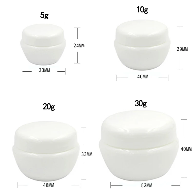 30pcs 5/10/20/30g Mini Empty Jar Pots Cosmetic Makeup Inner Lid Face Cream Lip Balm Container My Refillable Bottles | Красота и