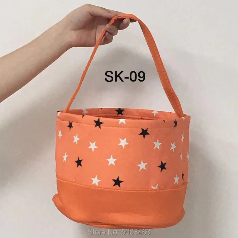 50 шт./партия корзина сумка для Хэллоуина Детская парусиновая конфет персональный