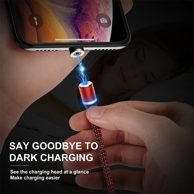 Магнитный usb-кабель для зарядки iphone Xs max Xr X samsung s9 ipad mini, кабели для быстрой зарядки, адаптер, шнур для зарядки мобильного телефона