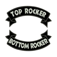 custom rocker patch embroidered punk biker patches clothes stickers apparel accessories badge