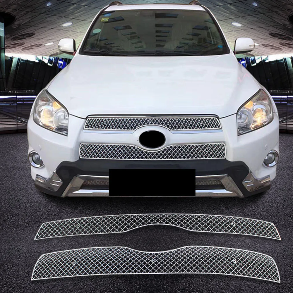 Крышка решетки из нержавеющей стали для Toyota RAV4 2011 2012 2013 гриль от