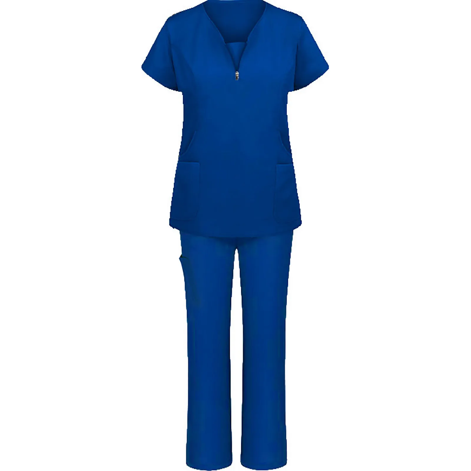 

Pet Clinic Nurse Workwear High Quality Solid Color Nursing Scrubs Women Uniforms Hospital Doctor Work Clothing Suits