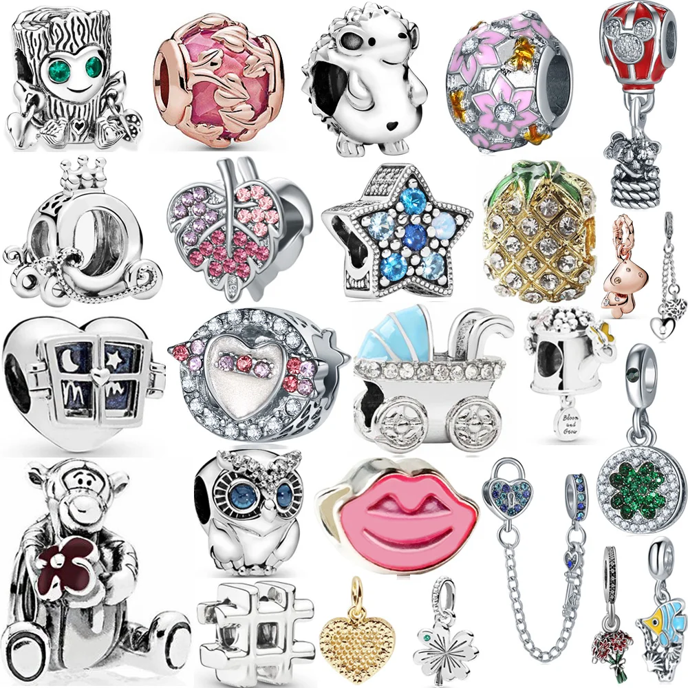 Европейский кристалл сердца сова камбала звезды DIY бусины подходят оригинальный