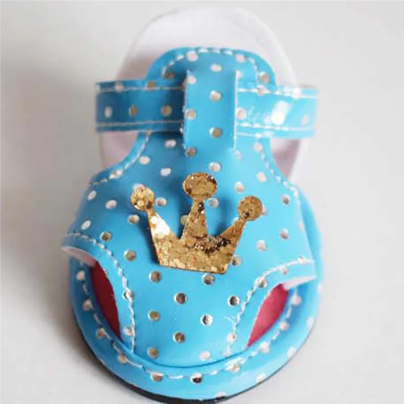 Модная летняя обувь для собак Дышащая из сетчатого материала Сандалии с защитой