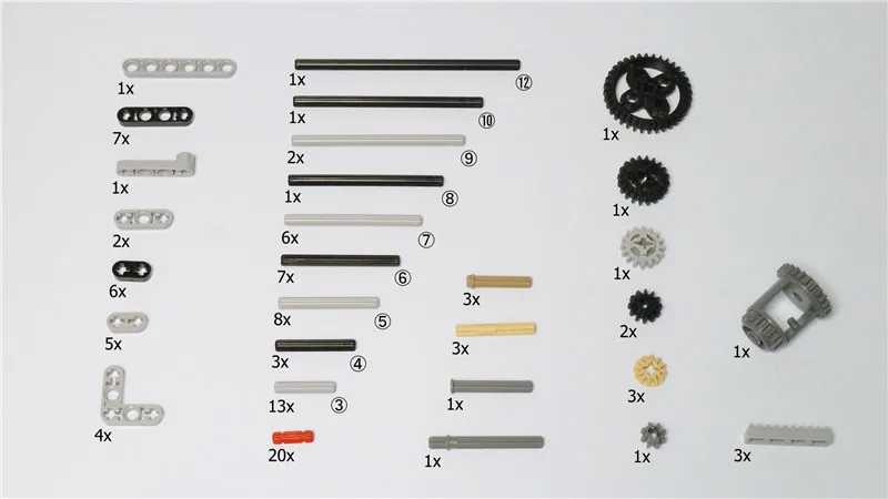 593 шт. технические детали Liftarm Beam Cross Axle Pin коннектор панели кубики MOC DIY Набор
