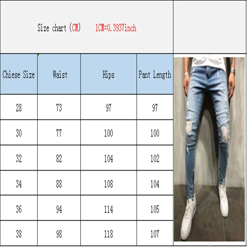 

Mens Pencil Jean Pants Striped Hole Soft Men Trousers Zipper Destroyed Elastic Denim Ripped Skinny Streetwear casual Pants J0122