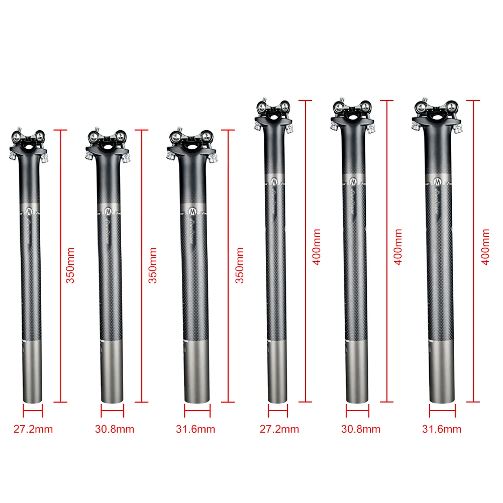 

Carbon Seatpost Mountain Bike 31.6/30.9mm Road bike Seat post 27.2mm MTB Carbon fiber seat tube Offset 20mm