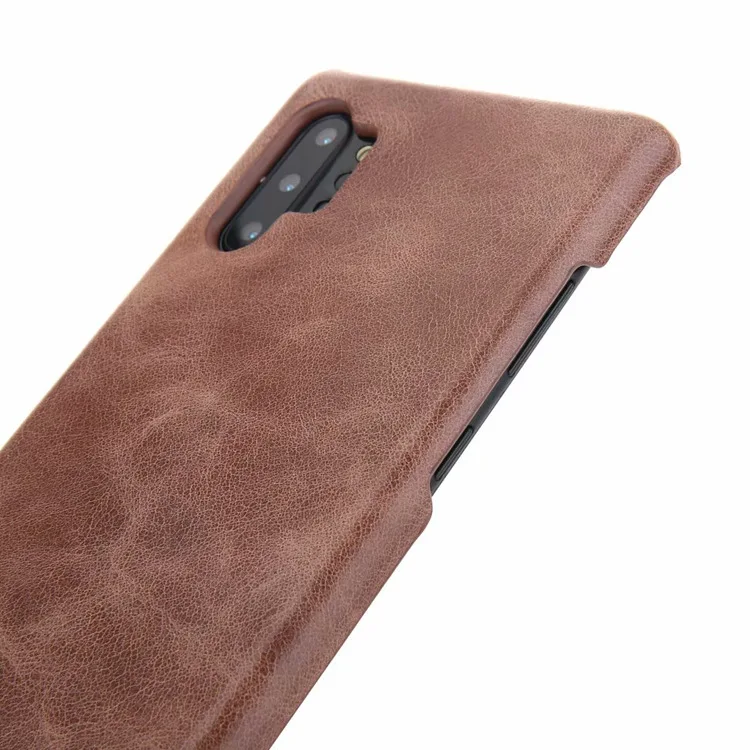 Note10+ ретро матовый чехол из натуральной кожи для телефона samsung Galaxy Note 10 9 S10 S9 Plus Note10 Простой деловой чехол