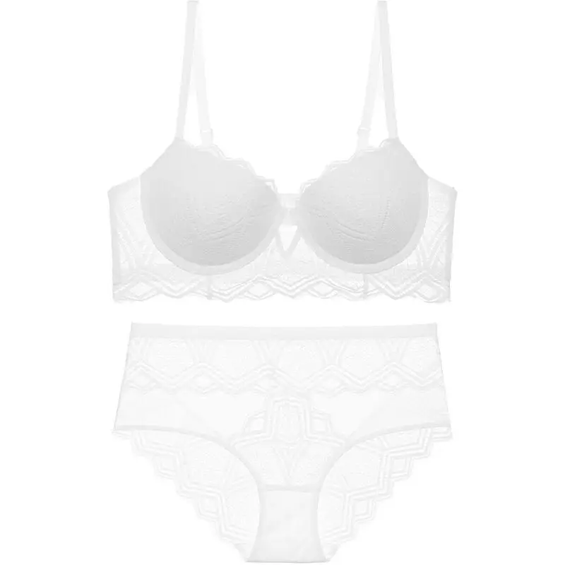 HONVIEY комплект с бюстгальтером Сталь кольцо Кабриолет StrapsTriangle чашки бюстгальтер