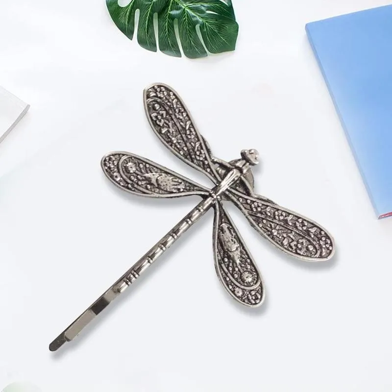 

1Pcs Women's Vintage Silver Dragonfly Shape hair clip hairpins for girls Wedding Headdress hair accessories Hair Pins Hairclips