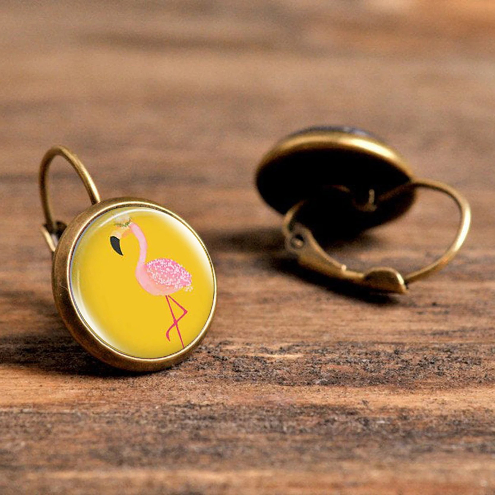 Женские модные серьги стеклянный кабошон очаровательные гвоздики ручной работы