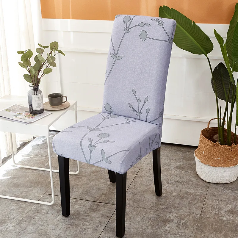 

Geometry Spandex Chair Slipcover Printed Stretch Elastic Chair Cover for Dining Room Office Wedding Banquet Party 1/2/3/4PCS
