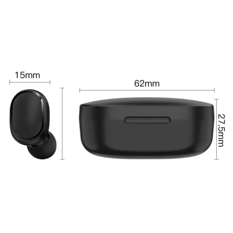 

Bluetooth Earphone Wireless Headphones 5.0 LED Display Button Control Earbuds Waterproof Noise Cancelling Headset