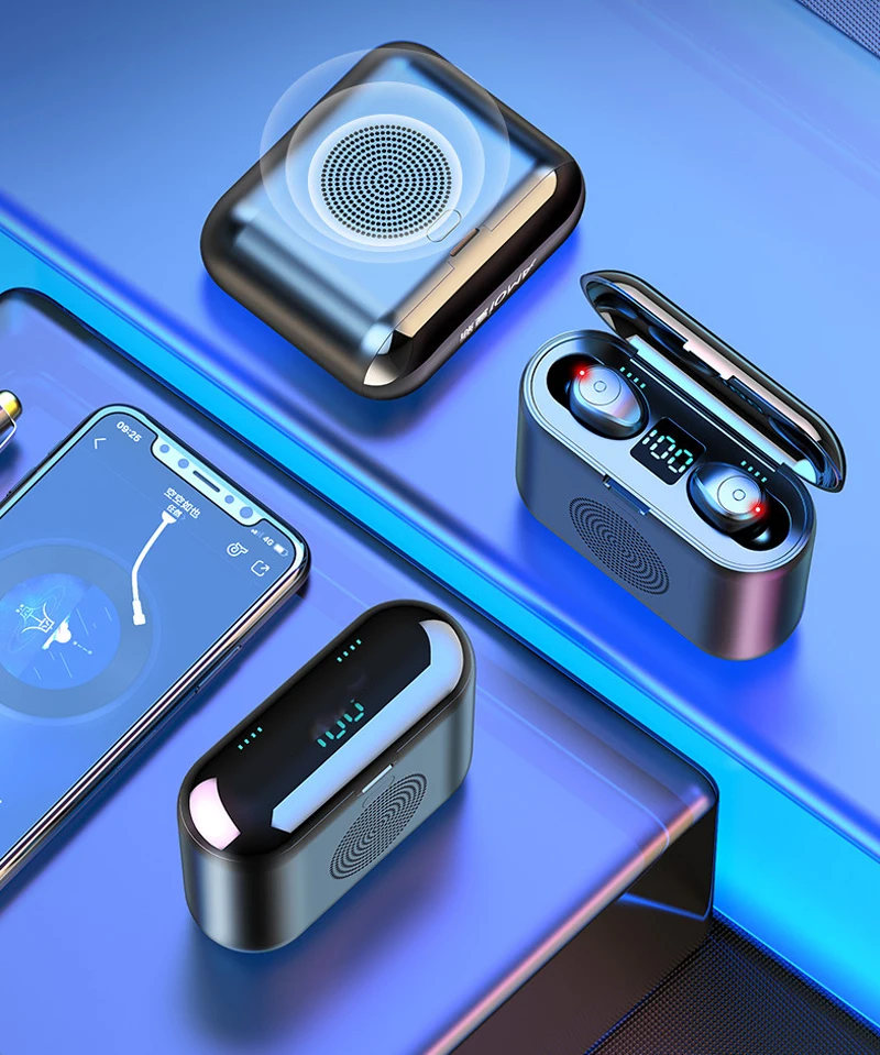 CVC8.0 шумоподавление Bluetooth наушники тяжелый бас Беспроводные наушники с функцией динамика беспроводная гарнитура Earbus