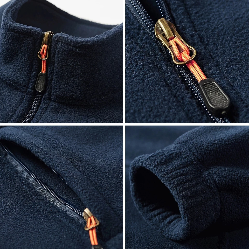 Мужская теплая флисовая куртка повседневная Весенняя тактическая в армейском