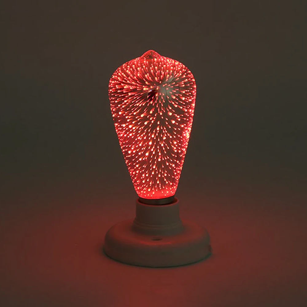 

3D Fireworks Bulb Fireworks Light Fashion Creative Star LED Lamp KTV Christmas Holiday Fireworks Bulb Home Decor Colorful Retro