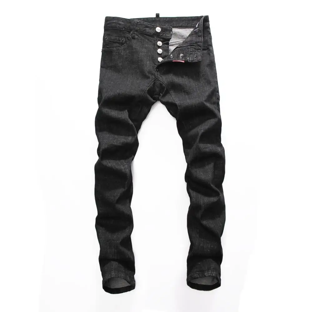 Рваные джинсы для мужчин скинни на молнии DSQ D2 1 заказ|Мужские джинсы| |