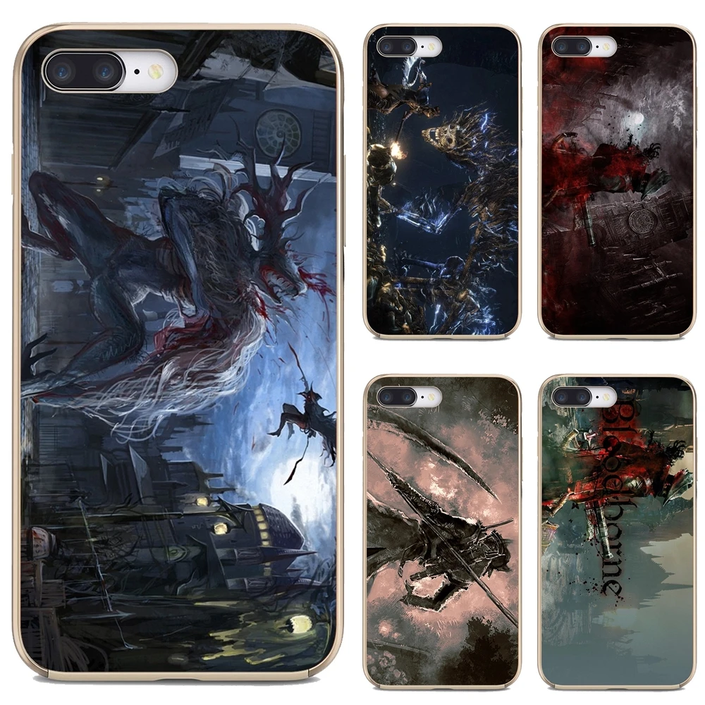 

Bloodborne-Game-Anime-Art For Apple iPhone 10 11 12 Pro Mini 4S 5S SE 5C 6 6S 7 8 X XR XS Plus Max 2020 Soft Cases Covers