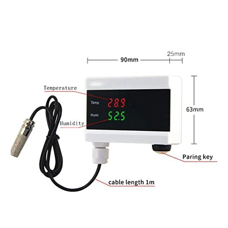 

Alarm Sensor WIFI Temperature Thermometer Smart Life App Home Thermostat Controller Hygrometer Detector