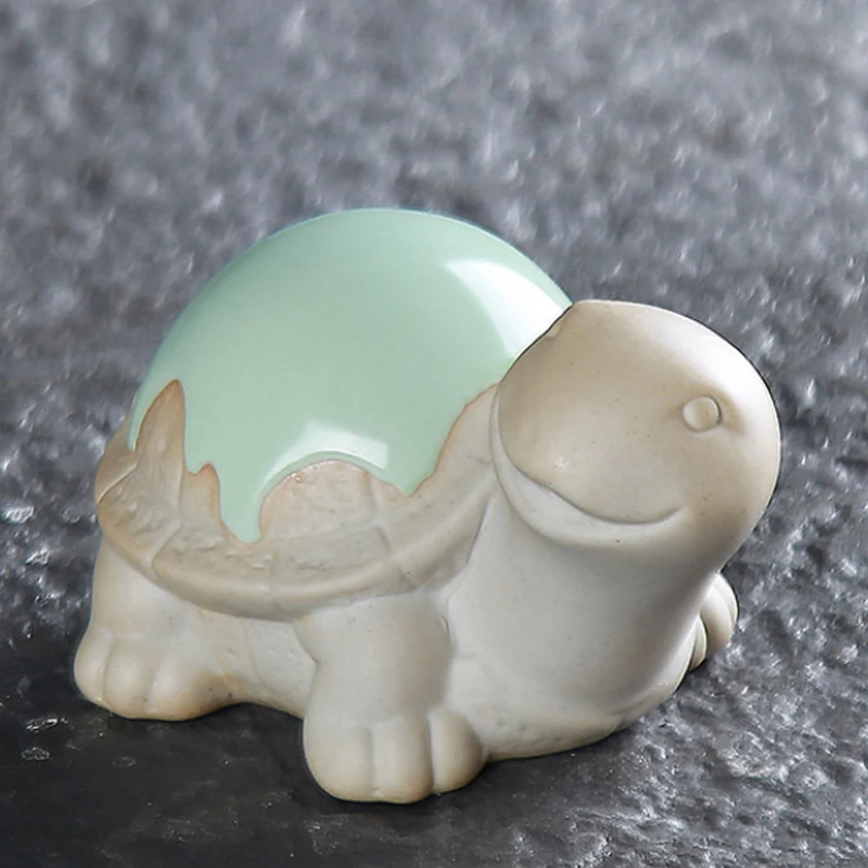 SENDIAN-Accesorios de cer&aacute;mica para t&eacute; de tortuga peque&ntilde;a, resistente a altas temperaturas, para mascota, horno Ru, 2021-1