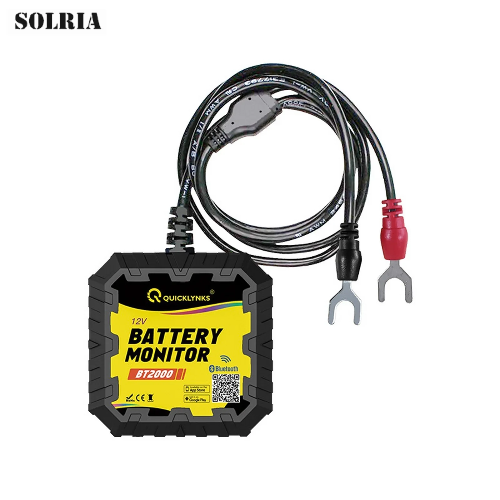 

BT2000 Car Battery Tester Bluetooth-compatible 4.0 Battery Tester for 12V Car Lead-acid Battery IP65 IP65 Waterproof