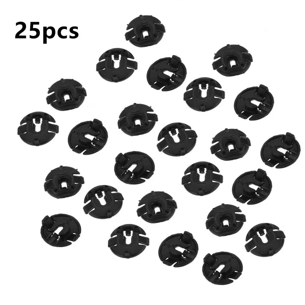 

25pcs/set Black Auto Rivets Clips Wheel Retainer Washer 4F0825429A Plastic Car Fastener Clip Accessories