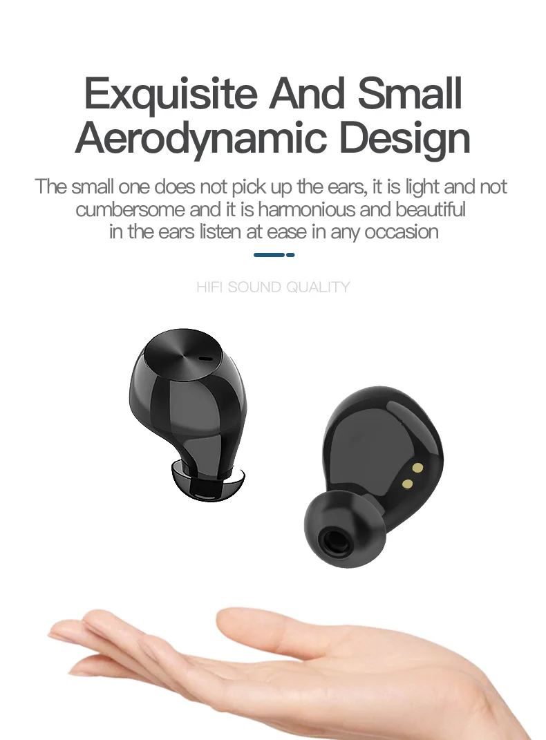 

TWS Bluetooth 5.0 Earphone Wireless Headphone Stereo Headset sport Earbuds K1 microphone with charging box for smartphone