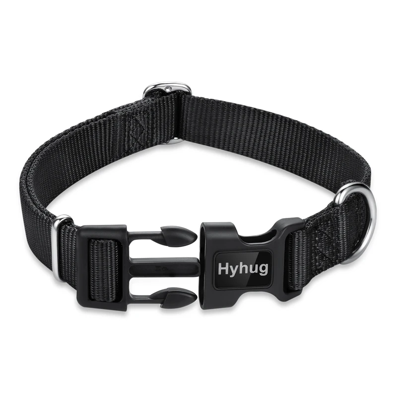 Фото Классический классический ошейник для собак Hyhug Pets, уникальный дизайн для регулировки Triglide slide, можно прикрепить Именную Бирку №3