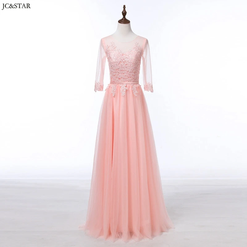 Длинное кружевное платье-трапеция с коротким рукавом темно-синее розовое