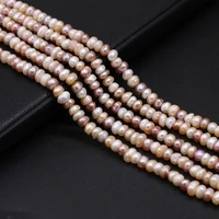36cm natural freshwater pearl mixed color all sided light spacer beads for necklace bracelet jewelry making for women size 5 6mm