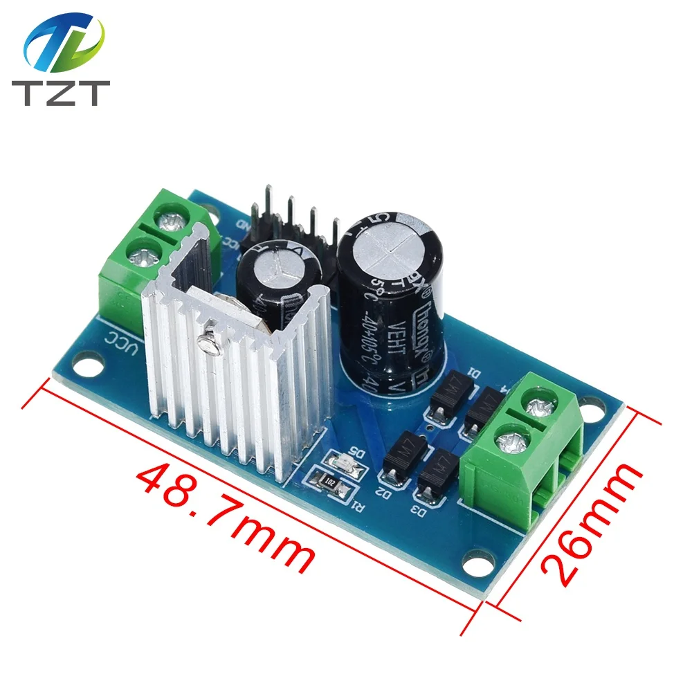 Модуль выпрямителя фильтра регулятора напряжения 12 В 1 5 А