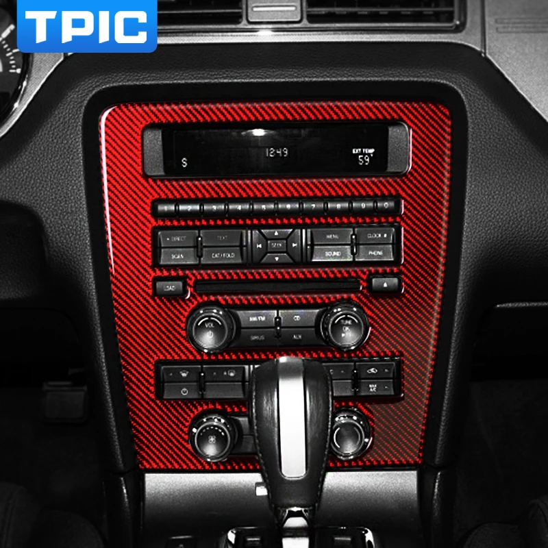 TPIC Автомобиль Стайлинг Для Ford Mustang 2009-2013 внутреннее покрытие автомобиля стикер отделка центр управления CD панель украшения авто аксессуары