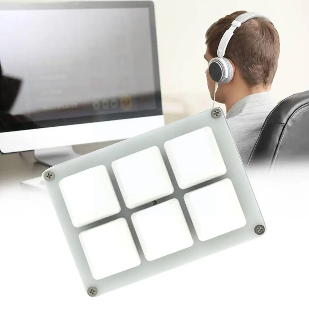 

Мини-клавиатура, совместимая с Bluetooth, Игровая клавиатура для рисования, программируемая клавиатура для макросъемки, Usb-клавиатура Механичес...