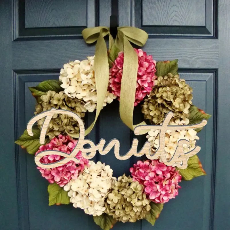 Изысканный Пончик Из Натурального Дерева вывеска для свадьбы помолвки вечерние