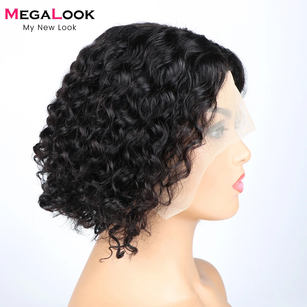 180 плотность прозрачные кружевные передние парики парик из человеческих волос Remy