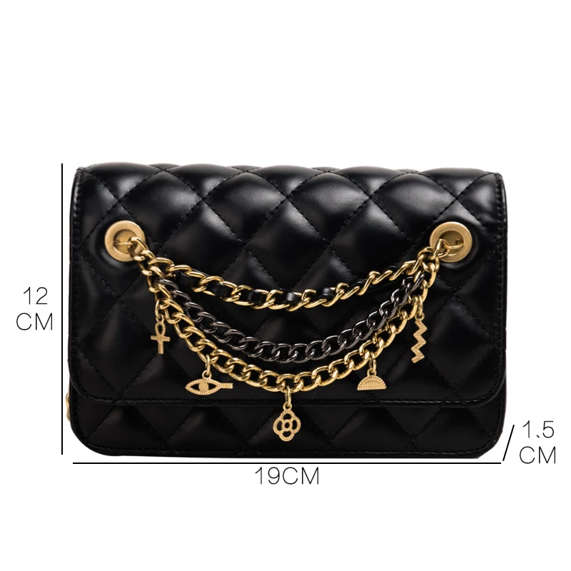 Youda оригинальный дизайн украшение цепи женская сумка мессенджер классическая на